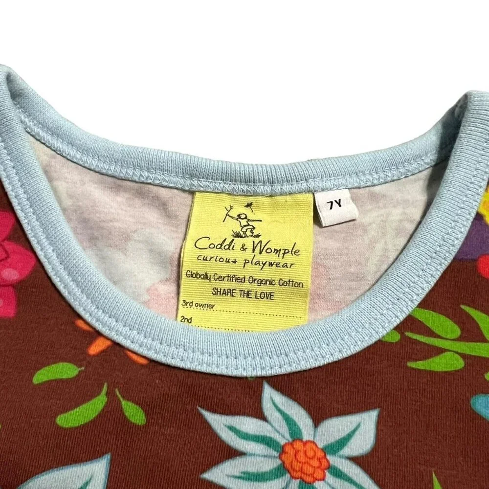 Coddi & Womple 7Y Organic Jungle Bouquet Dress